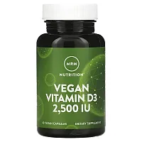 MRM Nutrition, Vegan Vitamin D3, 2,500 IU, 60 Vegan Capsules