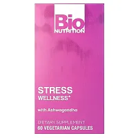 Bio Nutrition, Stress Wellness With Ashwagandha, 60 Vegetarian Capsules