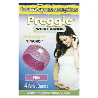 Preggie, Wrist Bands, Pink, 4 Wrist Bands