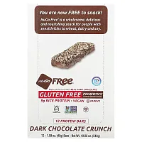 NuGo Nutrition, Gluten Free Protein Bar, Dark Chocolate Crunch, 12 Bars, 1.59 oz (45 g) Each