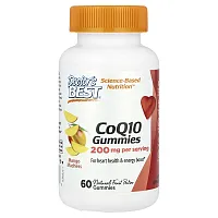 Doctor&#x27;s Best, CoQ10 Gummies, Mango Madness, 200 mg, 60 Gummies (100 mg per Gummy)