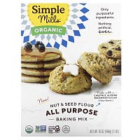 Simple Mills, Organic All Purpose Nut &amp; Seed Flour Baking Mix, 16 oz (454 g)