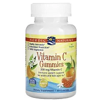 Nordic Naturals, Vitamin C Gummies, Ages 4+, Tart Tangerine, 250 mg, 60 Gummies (125 mg per Gummy)