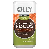 OLLY, Plant Powered Focus, 30 Capsules