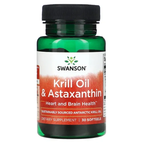 Swanson, Krill Oil &amp; Astaxanthin, 30 Softgels