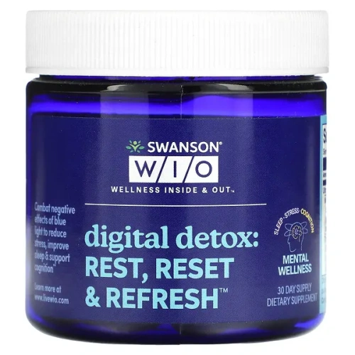 Swanson WIO, Digital Detox: Rest, Reset &amp; Refresh, 30 Softgels