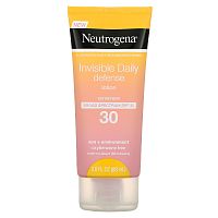 Neutrogena, солнцезащитный лосьон, невидимая ежедневная защита, SPF 30, 88 мл (3 жидк. унции)