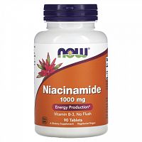 NOW Foods, Niacinamide, 1,000 mg, 90 Tablets