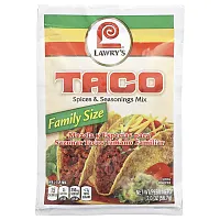 Lawry&#x27;s, Taco Spices &amp; Seasoning Mix, Family Size, 2 oz (56.7 g)