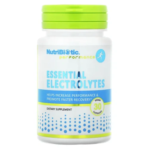 NutriBiotic, Performance, Essential Electrolytes, 30 Vegan Capsules