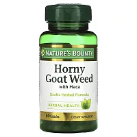 Nature&#x27;s Bounty, Horny Goat Weed with Maca, 60 Capsules