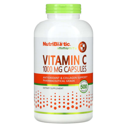 NutriBiotic, Immunity, Vitamin C, 1,000 mg, 500 Capsules