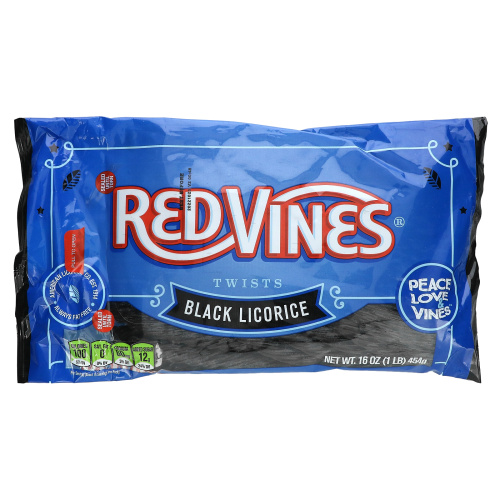 Red Vines, Твисты из черной солодки, 454 г (16 унций)