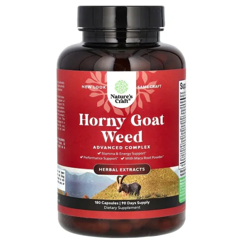 Nature&#x27;s Craft, Horny Goat Weed, 180 Capsules