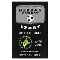 Herban Cowboy, Sport, Milled Soap, 5 oz (140 g)