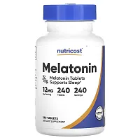 Nutricost, Melatonin, 12 mg, 240 Tablets