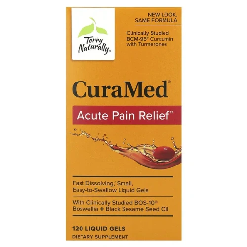 Terry Naturally, CuraMed, Acute Pain Relief, 120 Liquid Gels