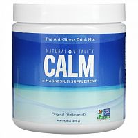 Natural Vitality, CALM, антистрессовая смесь для напитков, без добавок, 226 г (8 унций)