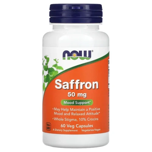 NOW Foods, Saffron, 50 mg, 60 Veg Capsules