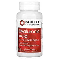 Protocol for Life Balance, Hyaluronic Acid, 100 mg, 60 Veg Capsules