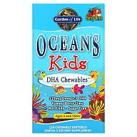 Garden of Life, Oceans Kids, DHA Chewables, Ages 3 and Older, Berry Lime, 120 Chewable Softgels