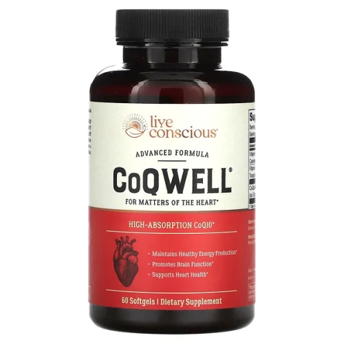 Live Conscious, CoQWell, 60 Softgels