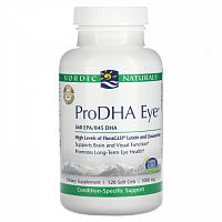 Nordic Naturals, ProDHA Eye, добавка для здоровья глаз, 1000 мг, 120 мягких таблеток