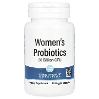 Lake Avenue Nutrition, Women&#x27;s Probiotics, 20 Billion CFU, 60 Veggie Capsules