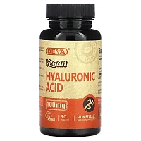 Deva, Vegan Hyaluronic Acid , 100 mg , 90 Tablets