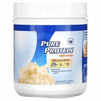 Pure Protein, 100% сывороточный протеин, со вкусом ванильного мороженого, 453 г (1 фунт)