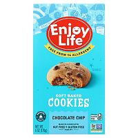 Enjoy Life Foods, Нежные запеченные батончики, с шоколадными чипсами, 5 батончиков, 1.2 унций (34 г) каждый