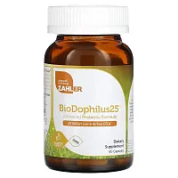 Zahler, BioDophilus25, Advanced Probiotic Formula, 25 Billion CFU, 60 Capsules