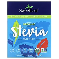 Wisdom Natural, Organic Stevia Sweetener, 70 Packets, 2 oz (56.7 g)