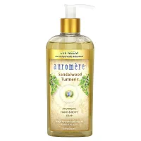 Auromere, Ayurvedic Hand &amp; Body Soap, Sandalwood Turmeric, 8 fl oz (236 ml)