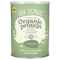 Four Sigmatic, Plant-Based Organic Protein with Mushrooms &amp; Adaptogens , Unflavored, 1.06 lb 16.9 oz (480 g)