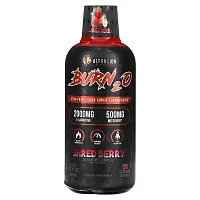 ALPHA LION, Burn2O, Shred Berry, Strawberry &amp; Vanilla, 15.72 oz (465 ml)