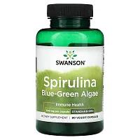 Swanson, Spirulina Blue-Green Algae, 500 mg, 90 Veggie Capsules