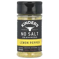 KINDER&#x27;S, No Salt Seasoning, Lemon Pepper, 2.6 oz (73 g)