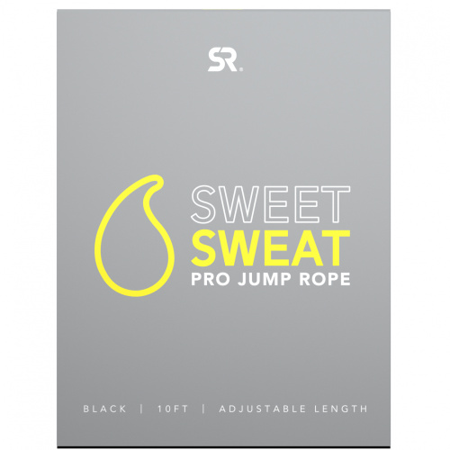 Sports Research, Sweet Sweat Pro, скакалка , черная, 1 штука