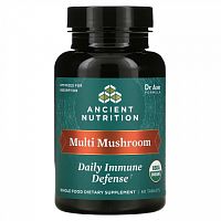 Ancient Nutrition, Multi Mushroom, ежедневная защита иммунитета, 60 таблеток