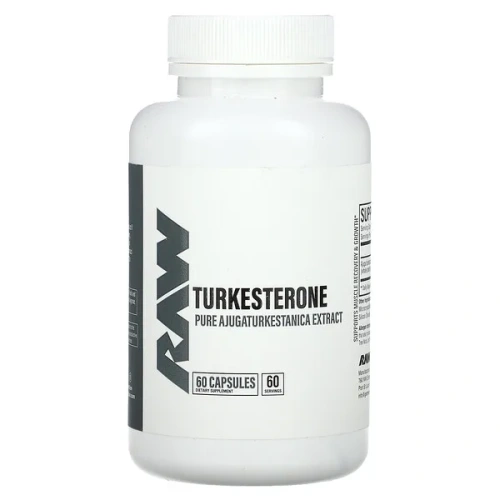 Raw Nutrition, Turkesterone, Pure Ajugaturkestanica Extract, 60 Capsules