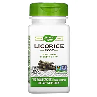 Nature&#x27;s Way, Licorice Root, 900 mg, 100 Vegan Capsules (450 mg per Capsule)