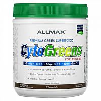 ALLMAX, CytoGreens, зеленый суперфуд премиального качества для спортсменов, шоколад, 690 г (1,5 фунта)