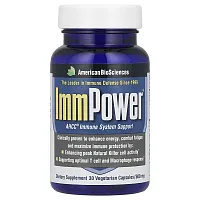 American Biosciences, ImmPower®, AHCC® Immune System Support, 1,000 mg, 30 Vegetarian Capsules (500 mg per Capsule)