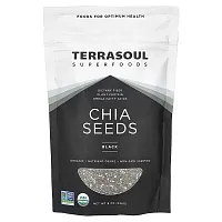 Terrasoul Superfoods, Chia Seeds, Black, 8 oz (226 g)