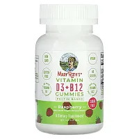 MaryRuth&#x27;s, Vitamin D3 + B12 Gummies, Pectin Based, Raspberry, 60 Gummies