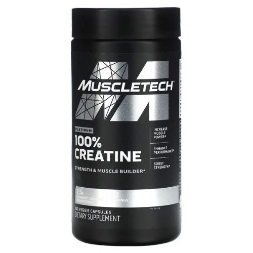 MuscleTech, Platinum 100% Creatine, 100 Veggie Capsules