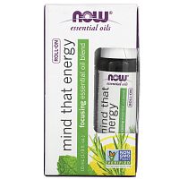 Now Foods, Essential Oils, Mind That Energy Roll-On, 1/3 fl oz (10 ml)