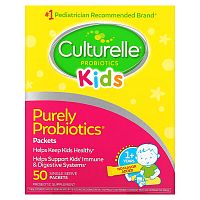 Culturelle, Kids, Purely Probiotics,  1+ Years, Unflavored, 50 Single Serve Packets