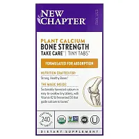 New Chapter, Plant Calcium, Bone Strength, Take Care, 240 Vegetarian Tiny Tablets